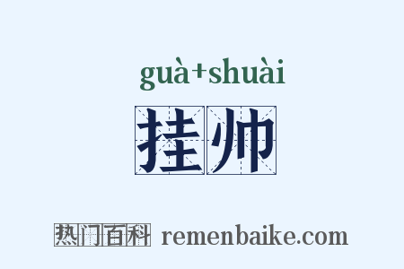 挂帅是什么意思的图片